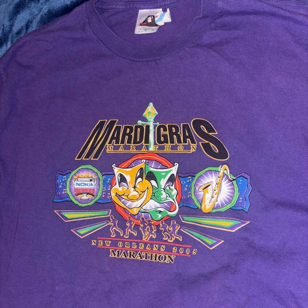 Mardi Gras Alstyle Men's Purple T-shirt
